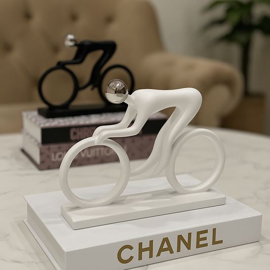 Abstract style cyclist - luxury home decor