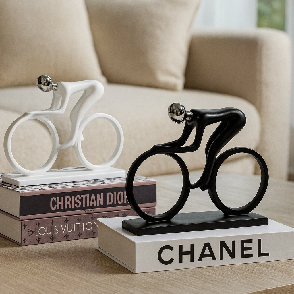 Abstract style cyclist - luxury home decor