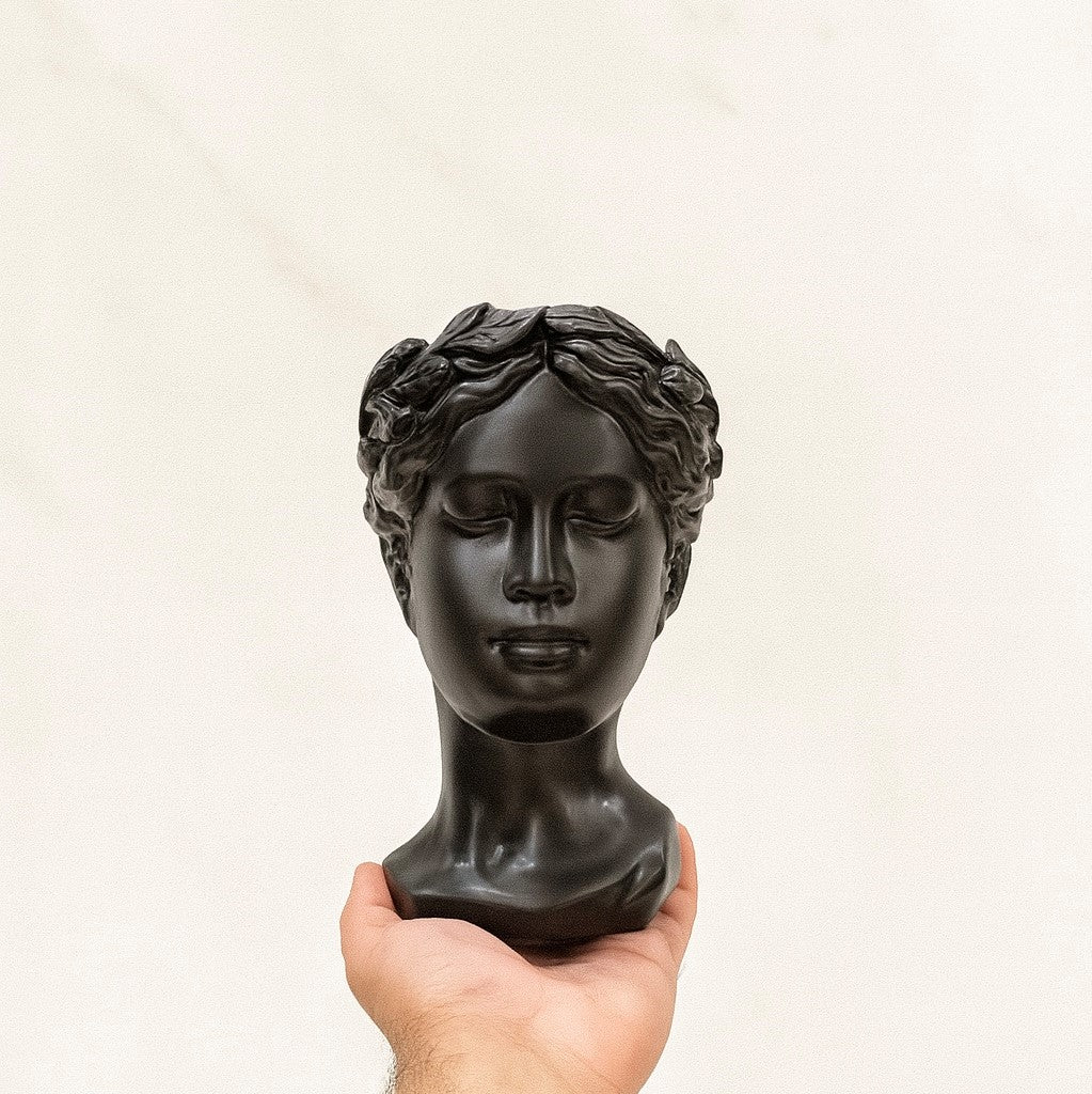 Ceramic Face sculpture - Flower vase