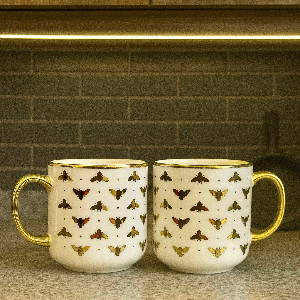 Diamond Star Pattern Mug Pair