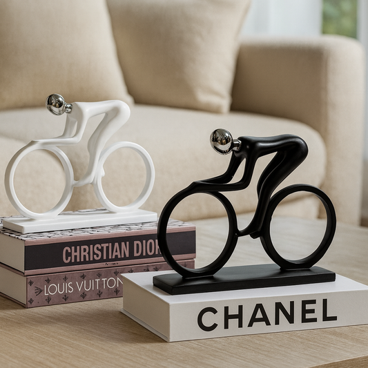 Abstract style cyclist - luxury home decor