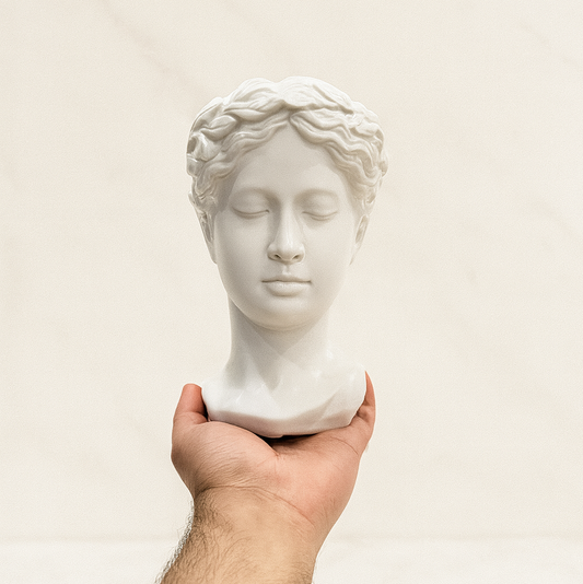 Ceramic Face sculpture - Flower vase