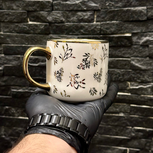 Pair of Floral Pattern Mug